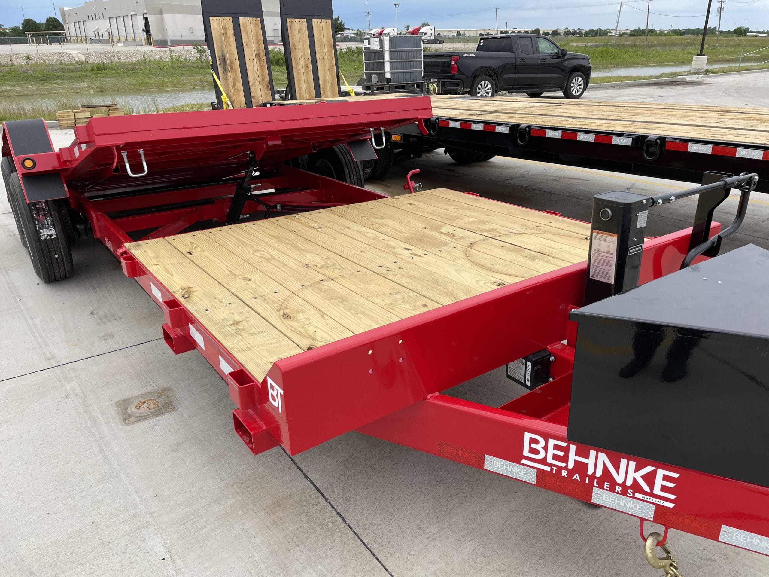 Behnke Tilt Trailer for specialty equipment at River-Roads