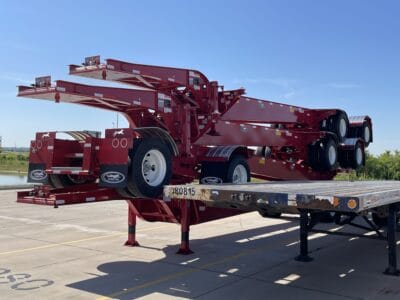 New and used Chassis stacked up in inventory at River-Roads