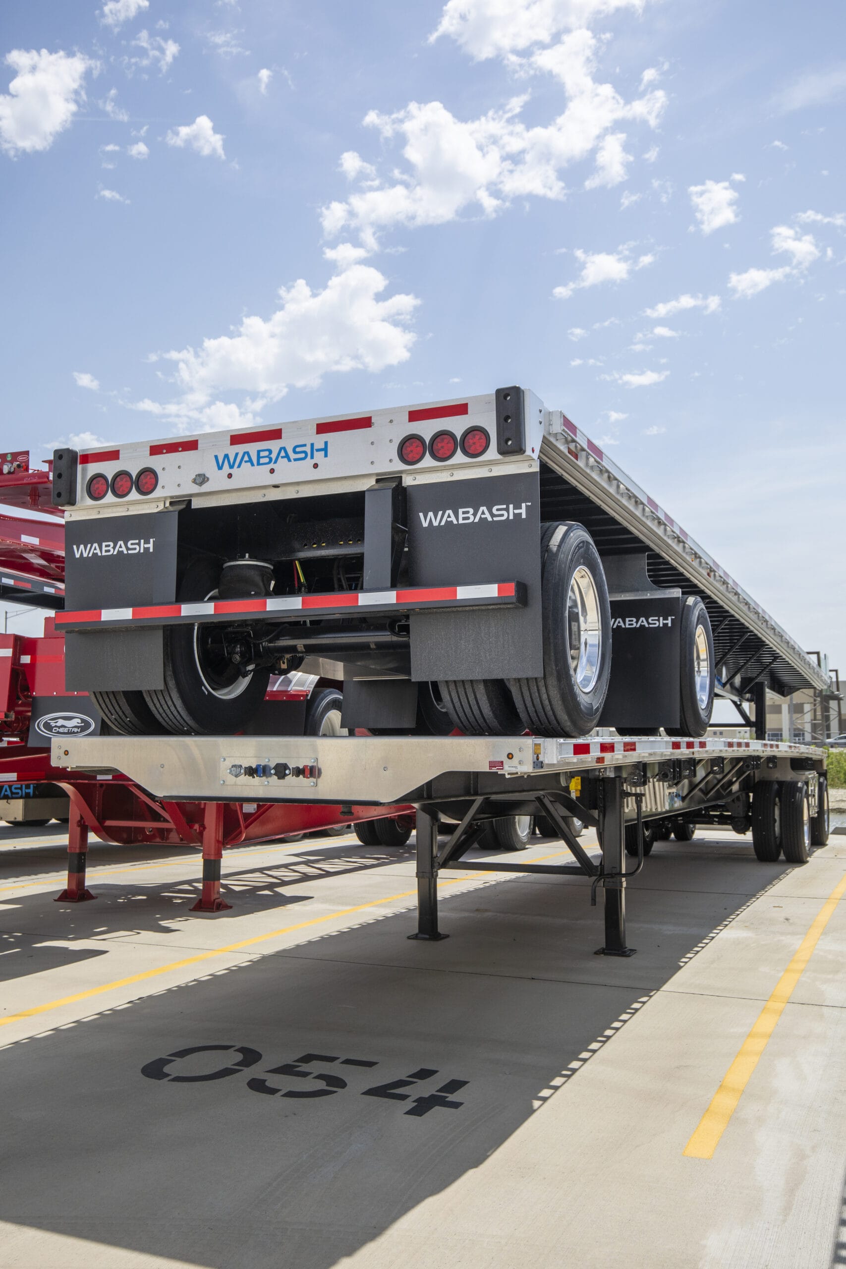 Wabash flatbed trailers in inventory at River-Roads