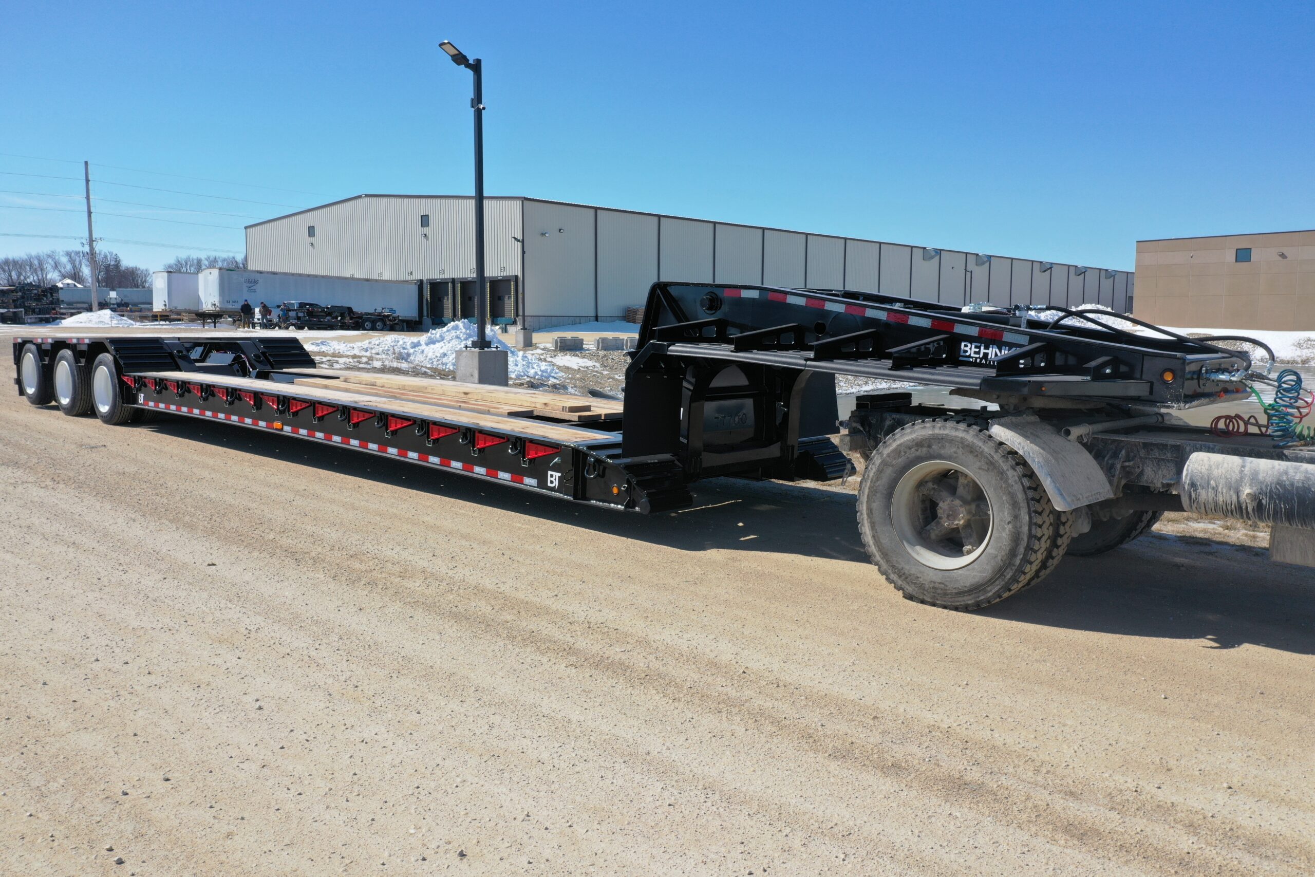 Behnke RGN Trailer on tractor