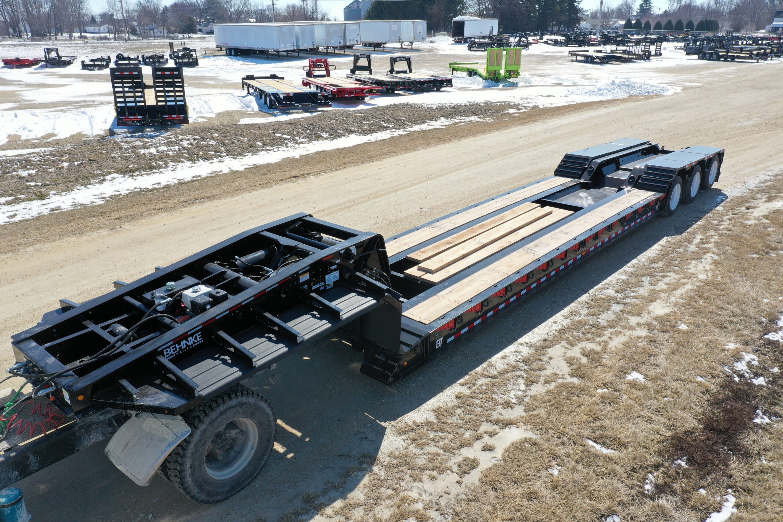 Behnke RGN Trailer at factory
